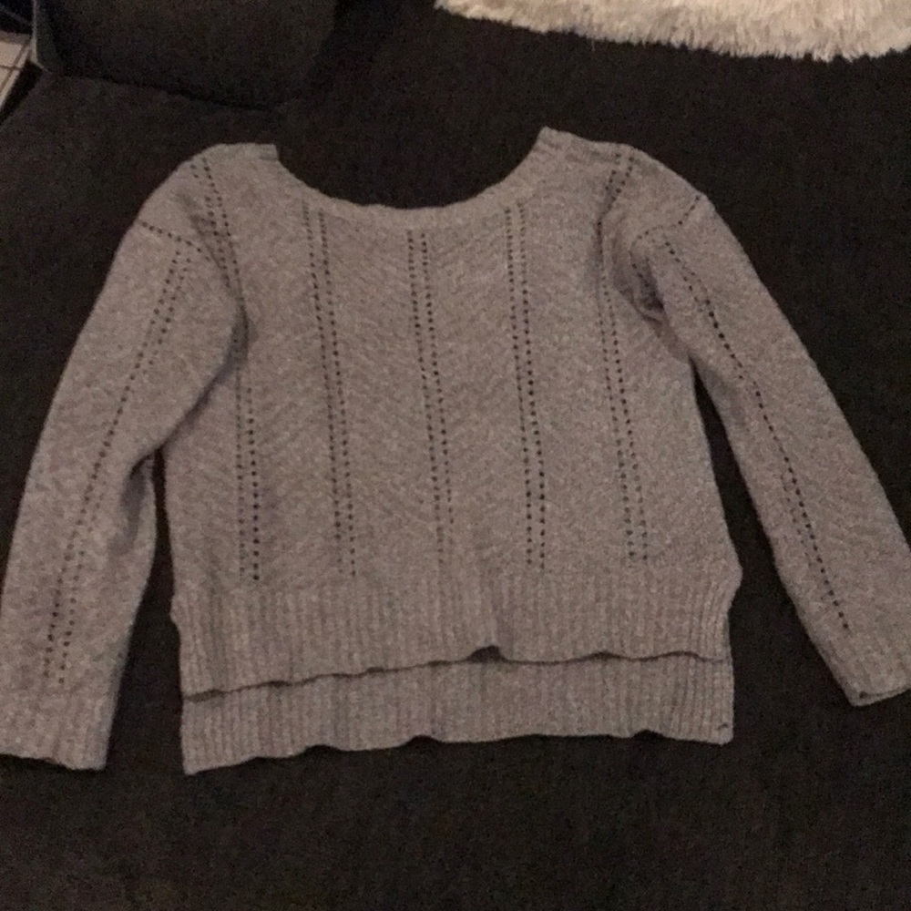 Sweater with crisscross back